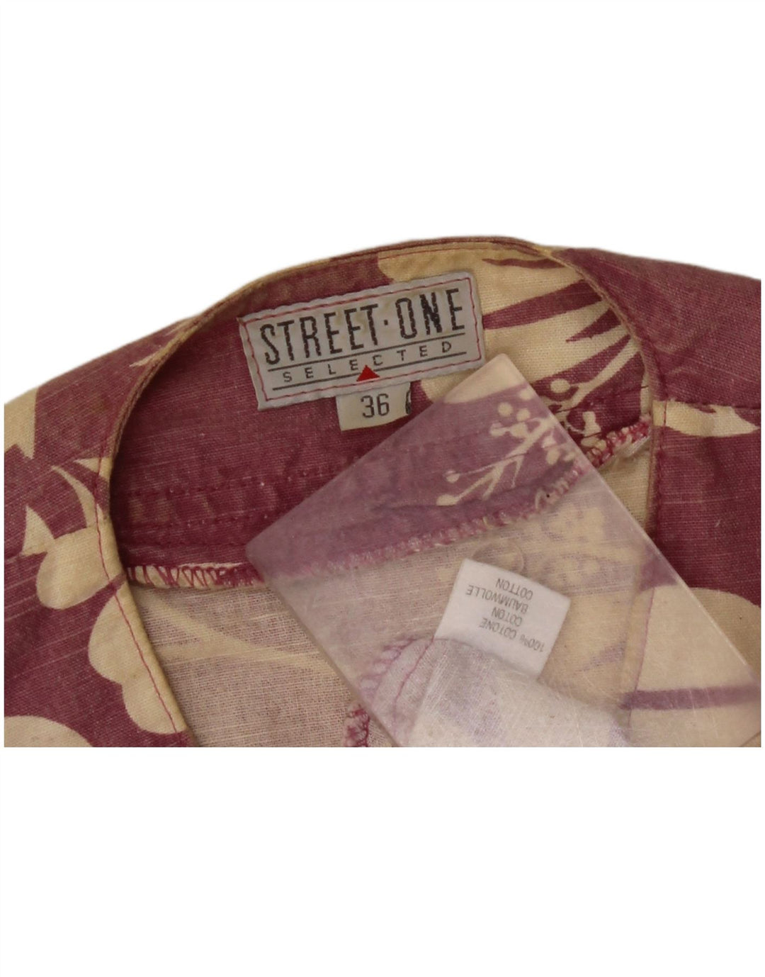 STREET ONE Jachetă Crop pentru Damă EU 36 Bumbac Floral Roz Mic