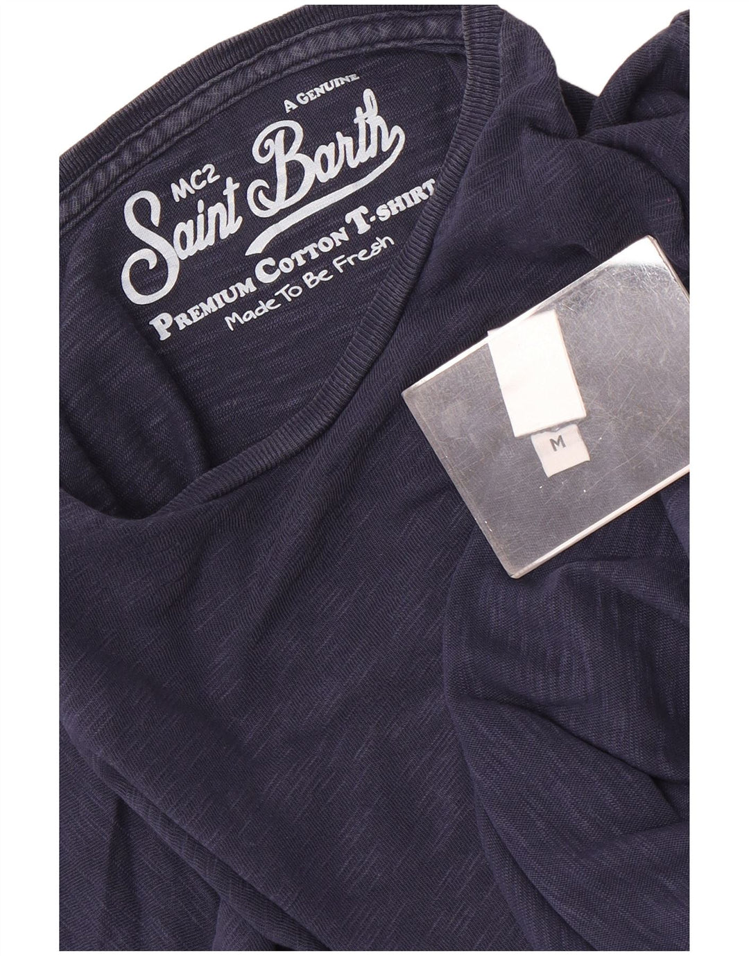 MC2 SAINT BARTH Tricou pentru bărbați Top mediu din bumbac cu pete albastru bleumarin