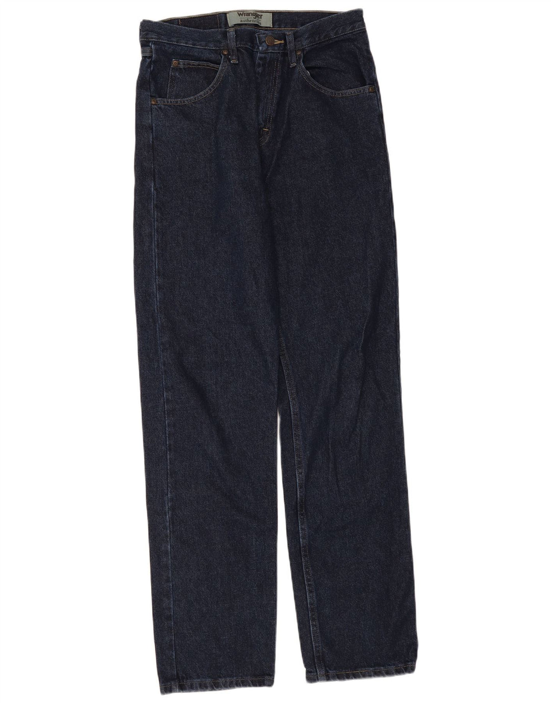 Blugi drepti autentici Wrangler pentru bărbați L30 L34 Bumbac bleumarin