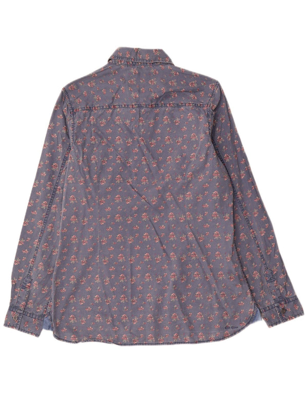 Cămașă pentru femei Fat Face UK 14, mare, albastru, floral, bumbac
