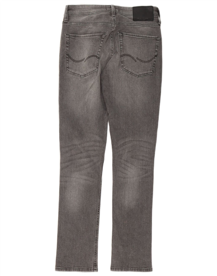 Jack & Jones GLENN blugi subțiri învechiți pentru bărbați W28 L32 bumbac gri