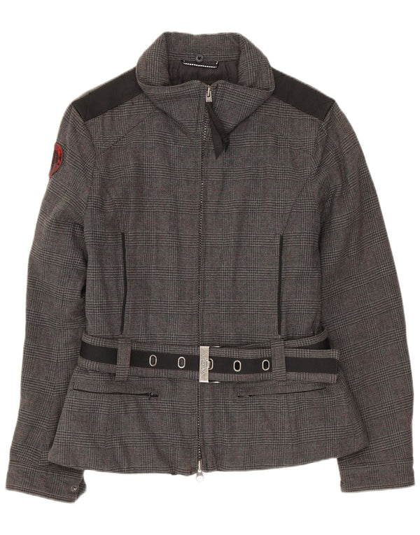 Bomber pentru femei Museum UK 14, bumbac cu picior de găină, gri mediu