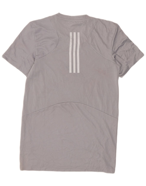 Tricou bărbați ADIDAS Top mic, gri, poliester