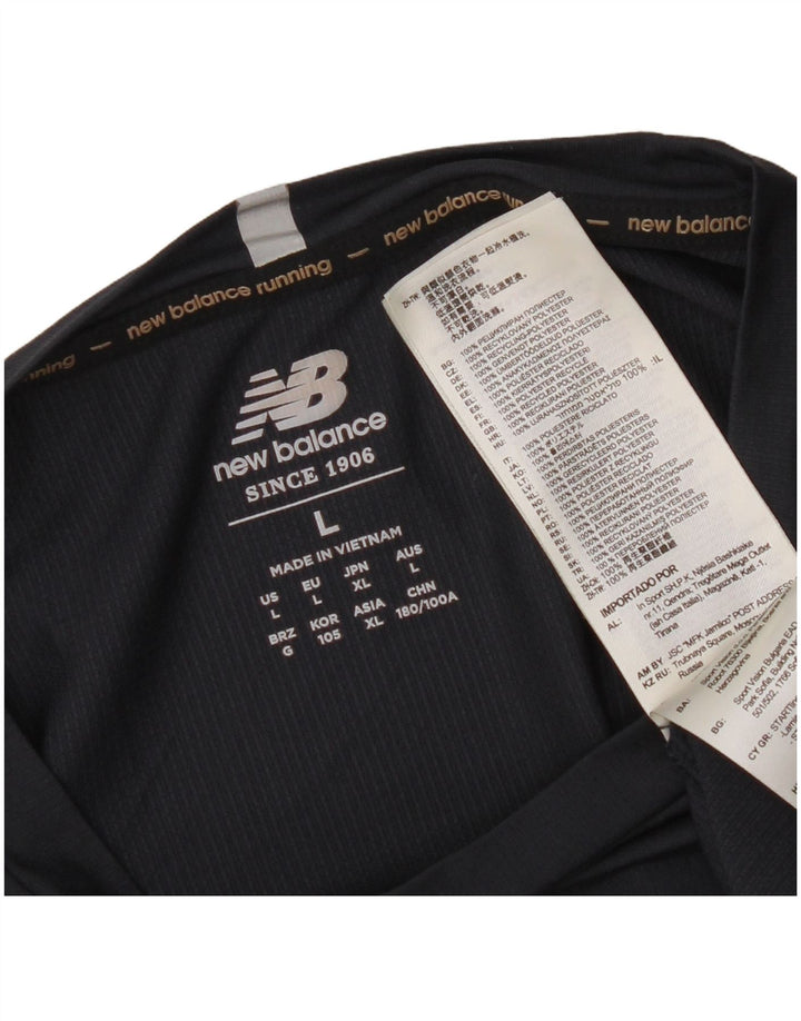 Tricou pentru bărbați New Balance Top mare poliester bleumarin