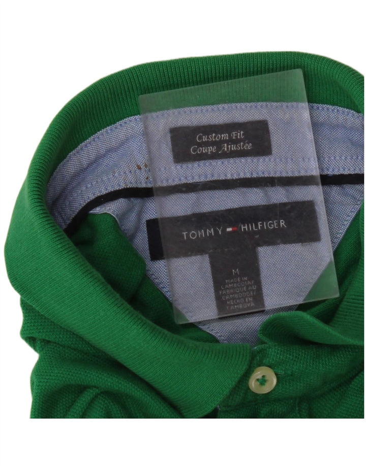 Tricou polo personalizat TOMMY HILFIGER pentru bărbați, verde mediu