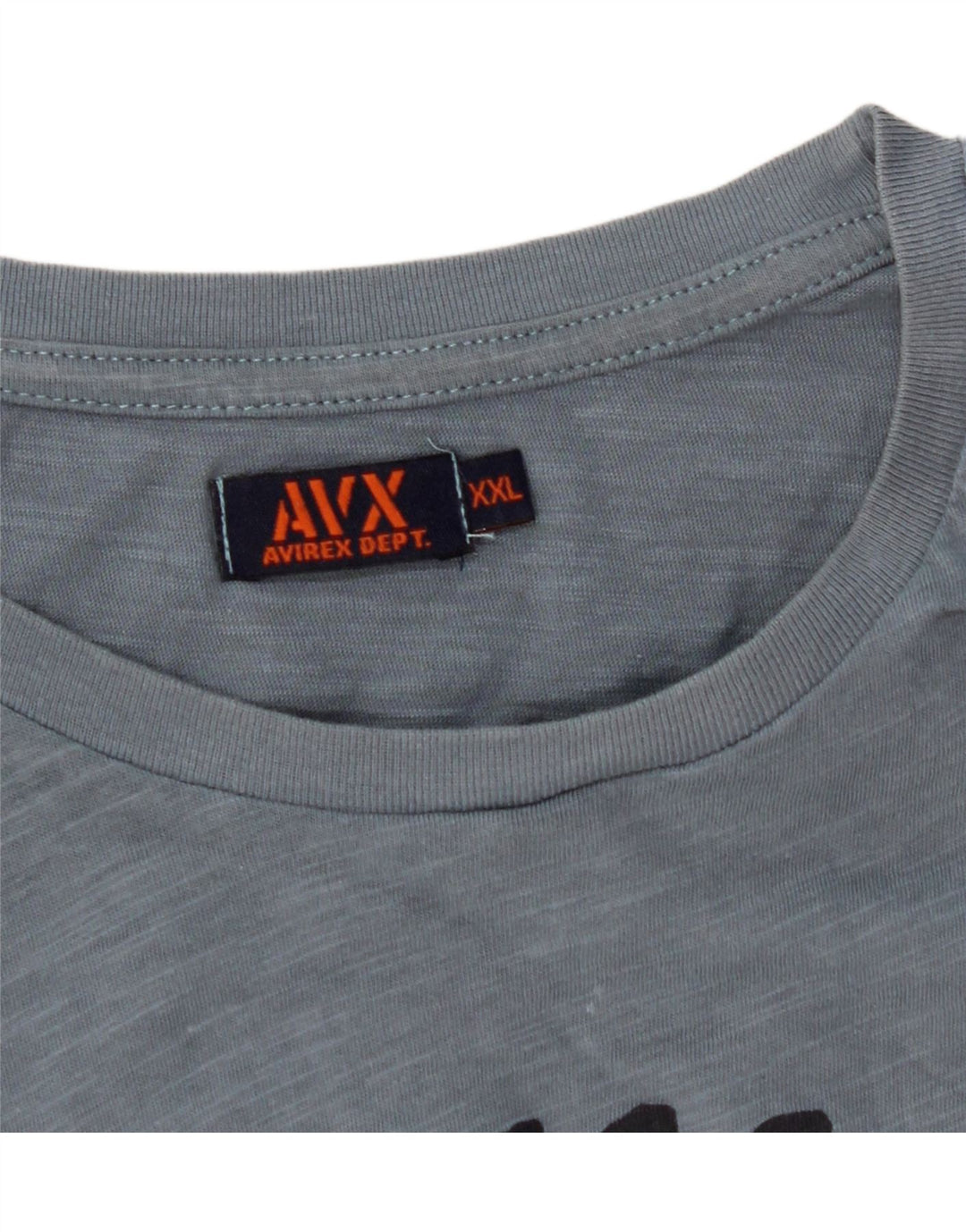 AVIREX Mens Graphic T-Shirt Top 2XL Grey Vintage Avirex and Second-Hand Avirex from Messina Hembry 