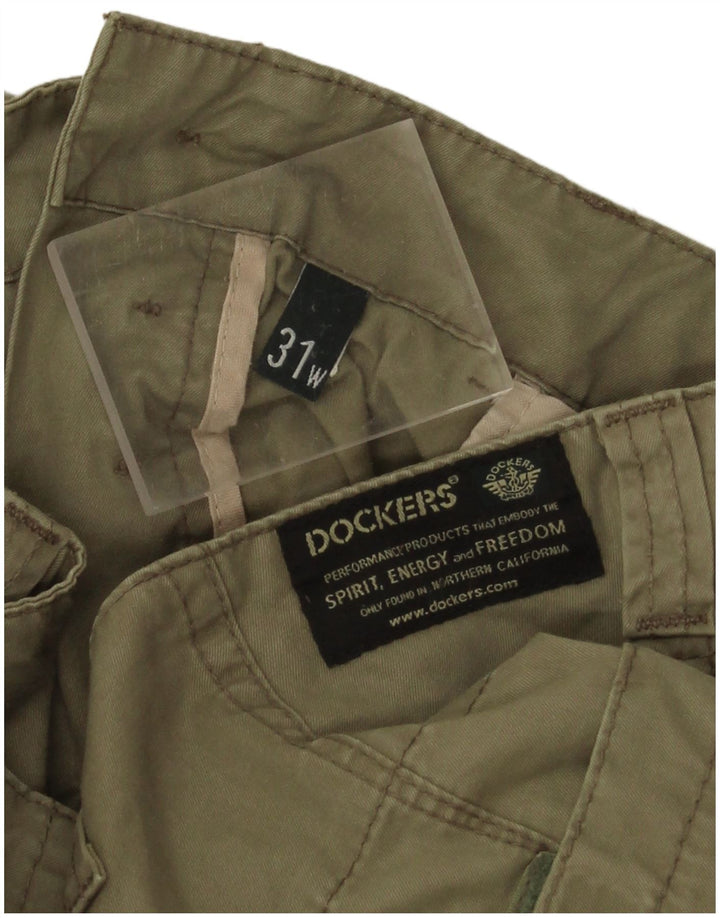 Pantaloni scurti cargo Dockers pentru femei W31 bumbac kaki mediu