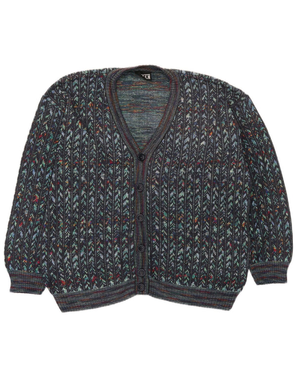 Pulover Cardigan Vintage pentru Barbati IT 54 XL Multicolor Geometric