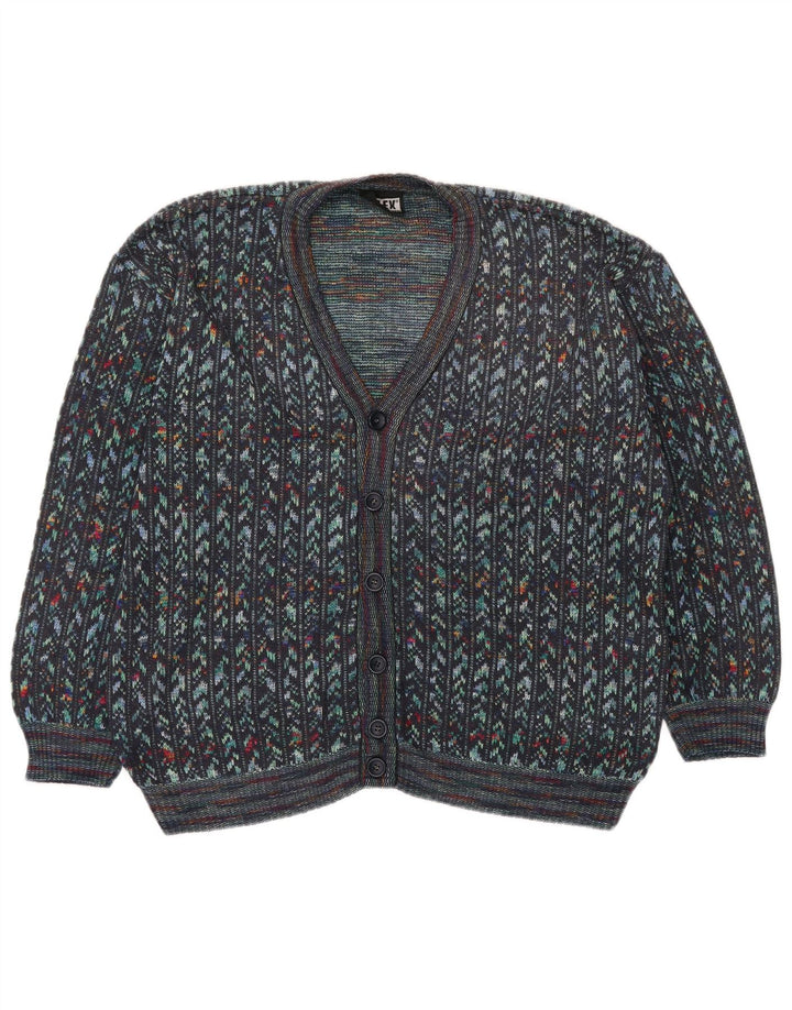 Pulover Cardigan Vintage pentru Barbati IT 54 XL Multicolor Geometric
