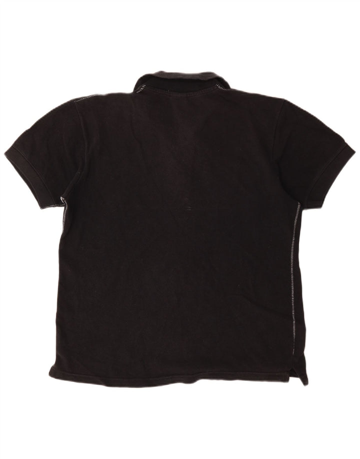 Tricou polo Nike pentru femei Marea Britanie 10/12, bumbac mediu negru