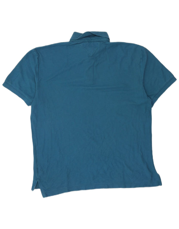 Tricou polo Tommy Hilfiger pentru bărbați XL, bumbac albastru