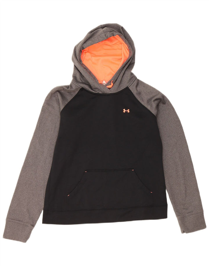 Pulover cu glugă Under Armour pentru femei UK 14 Medium Black Colorblock Poliester