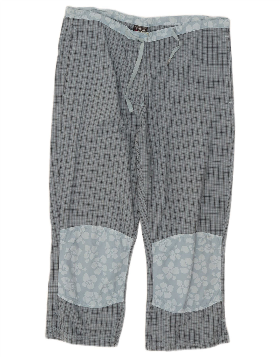 Pantaloni Capri pentru femei Think Pink L32 L21 Blue Check