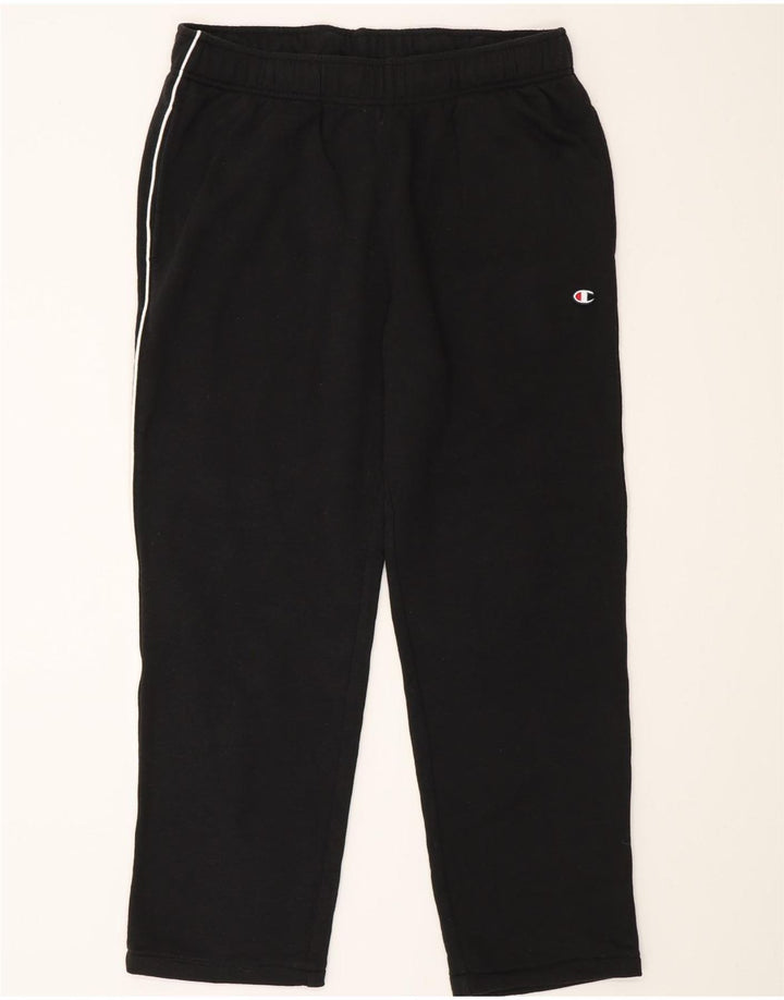 Champion Mens Tracksuit Trousers Large Black Cotton