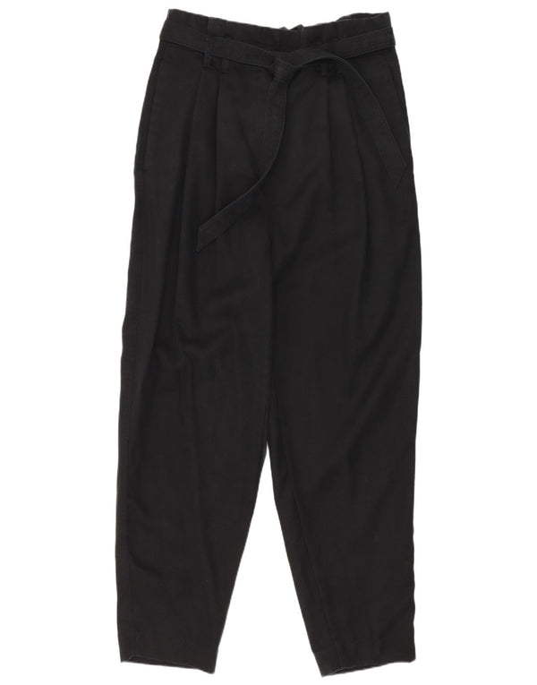Pantaloni harem conici pentru femei Marks & Spencer UK 12 Medium W30 L26 Negru