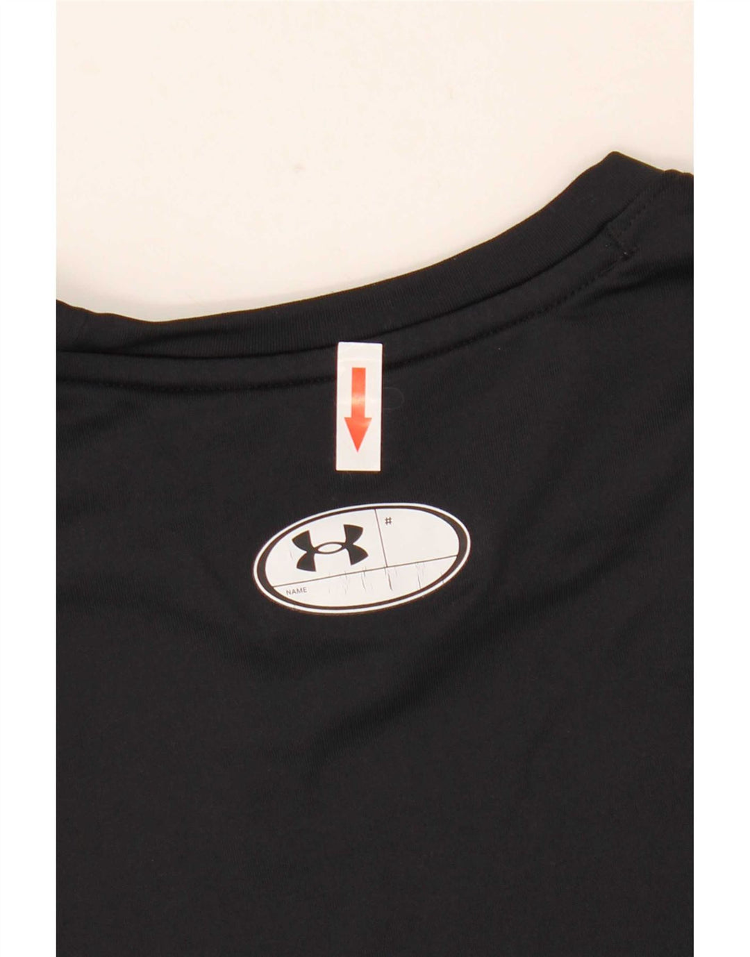 Under Armour Cold Gear Top cu mânecă lungă pentru bărbați, poliester mediu negru