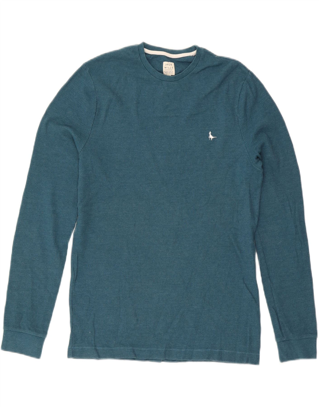 Jack Wills Top pentru bărbați cu mânecă lungă din bumbac albastru mic