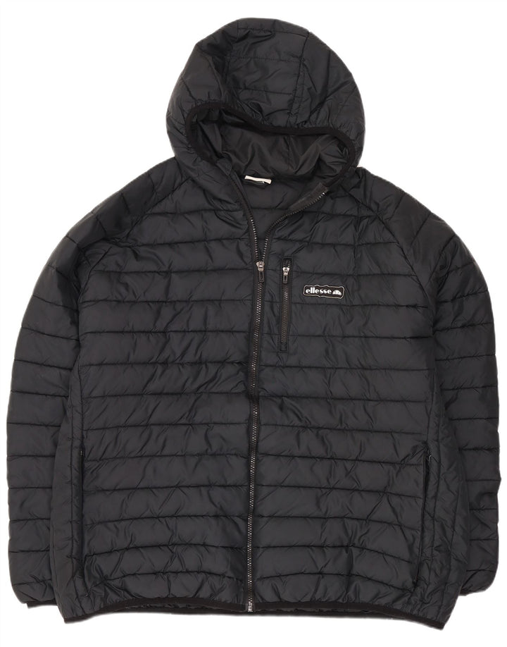 Jachetă căptușită cu glugă pentru femei Ellesse UK 24 4XL Poliester negru
