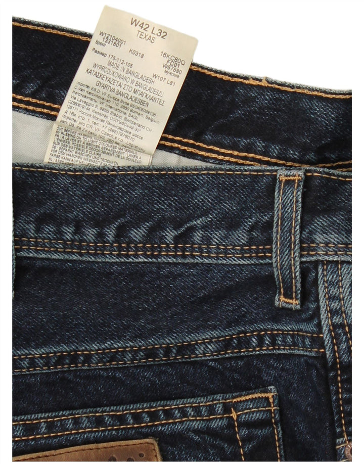 WRANGLER Blugi drepte pentru bărbați Texas Capri W42 L24 bumbac bleumarin