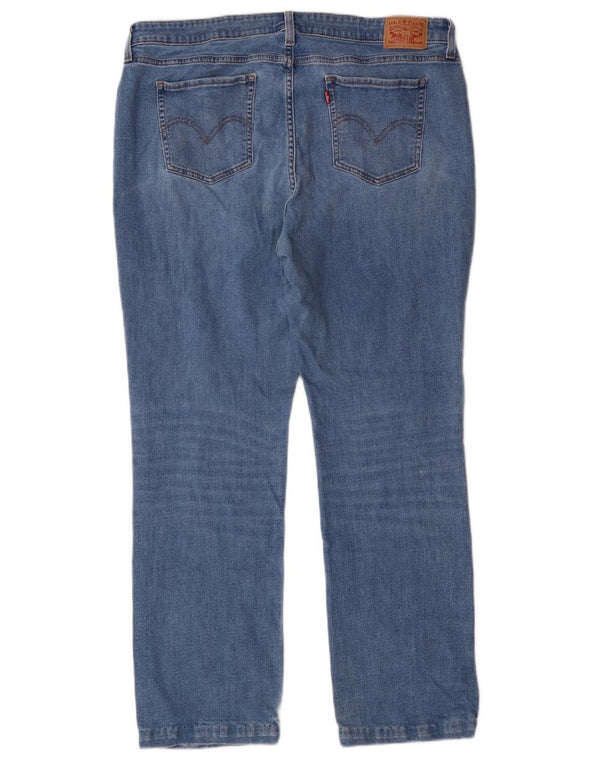LEVI'S Blugi drepti pentru femei 414 Classic Fit US 20 3XL W40 L30 Bumbac albastru