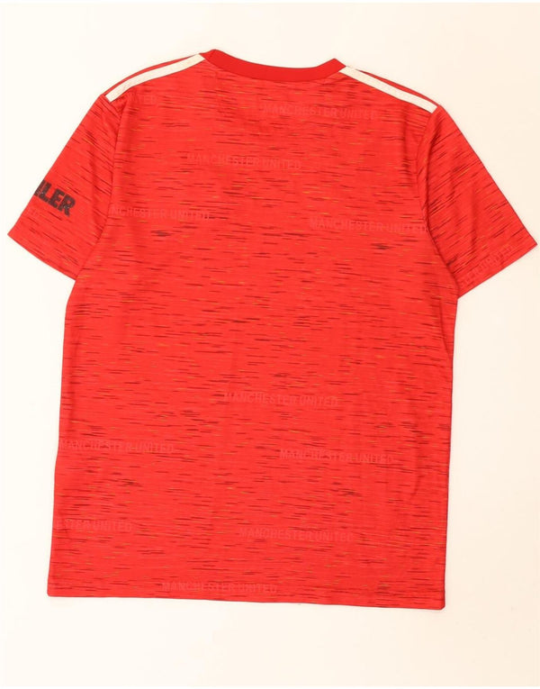 Tricou pentru bărbați Adidas Manchester United Top Mediu Roșu cu pete din poliester