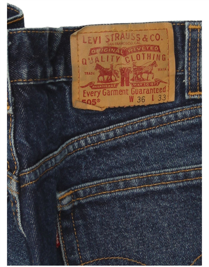 Blugi drepti pentru bărbați Levi's 505 W36 L33 albastru