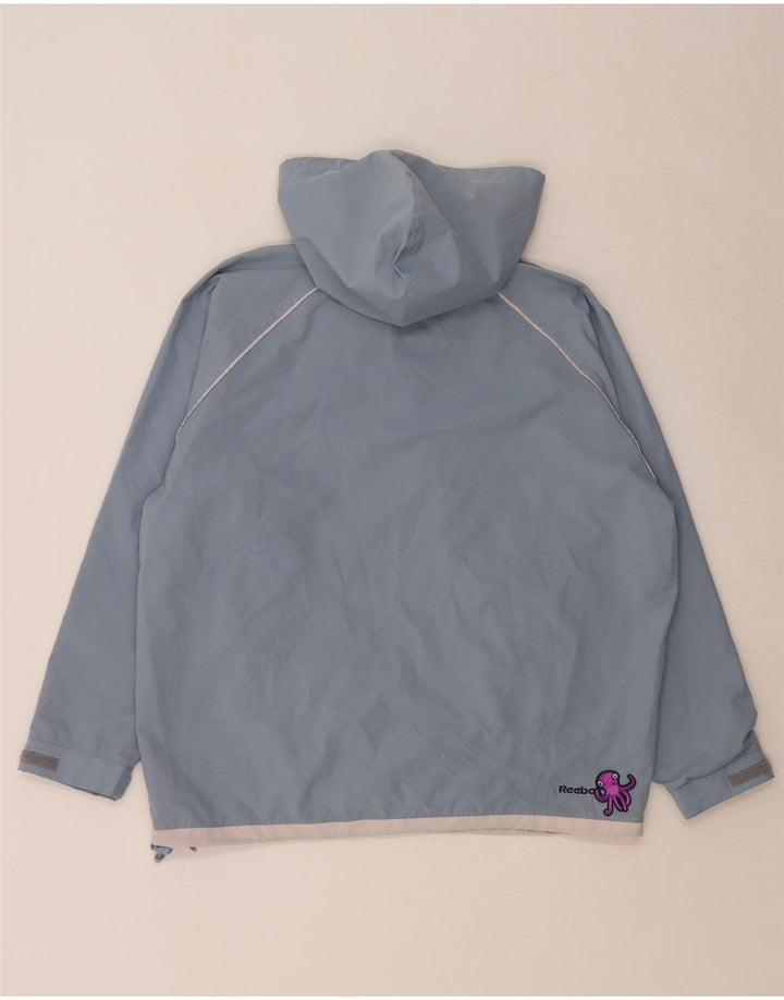 Jachetă de ploaie cu glugă supradimensionată pentru femei REEBOK UK 16 Large Blue