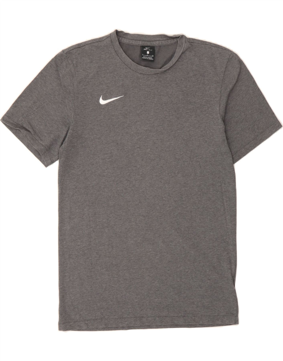 NIKE Mens Dri Fit T-Shirt Top Small Grey Vintage Nike and Second-Hand Nike from Messina Hembry 