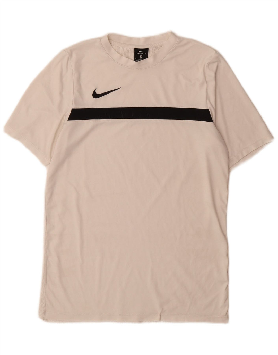 Tricou Nike Dri Fit pentru bărbați Top Mediu Alb Poliester Colorblock