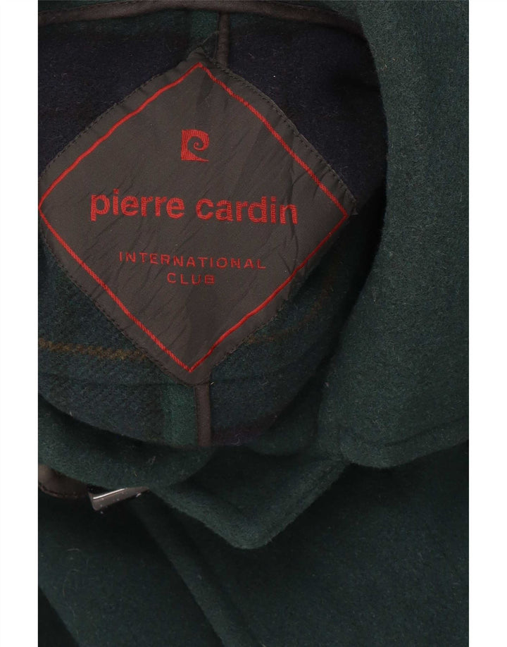 Pierre Cardin Manson cu glugă pentru bărbați IT 50 Lână verde mare
