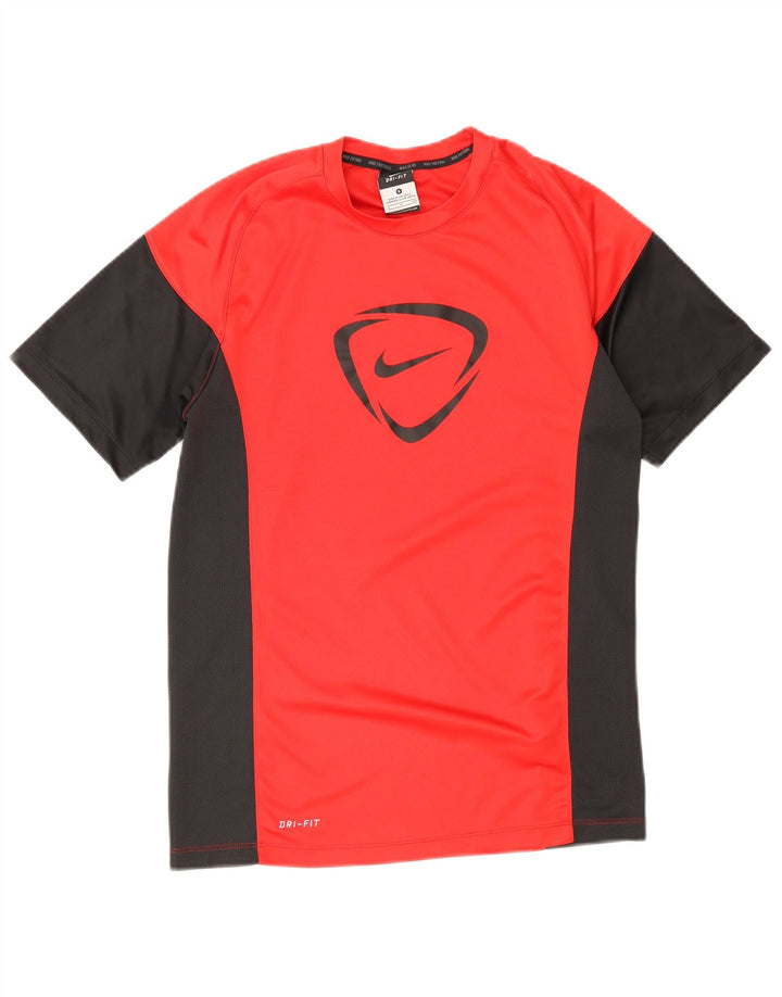 Tricou grafic Nike Dri Fit pentru bărbați Top mic, roșu, poliester color bloc