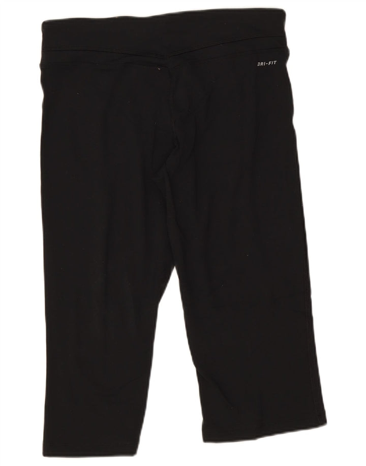 Leggings Nike Dri Fit Capri pentru femei UK 14 Medium Black Nylon