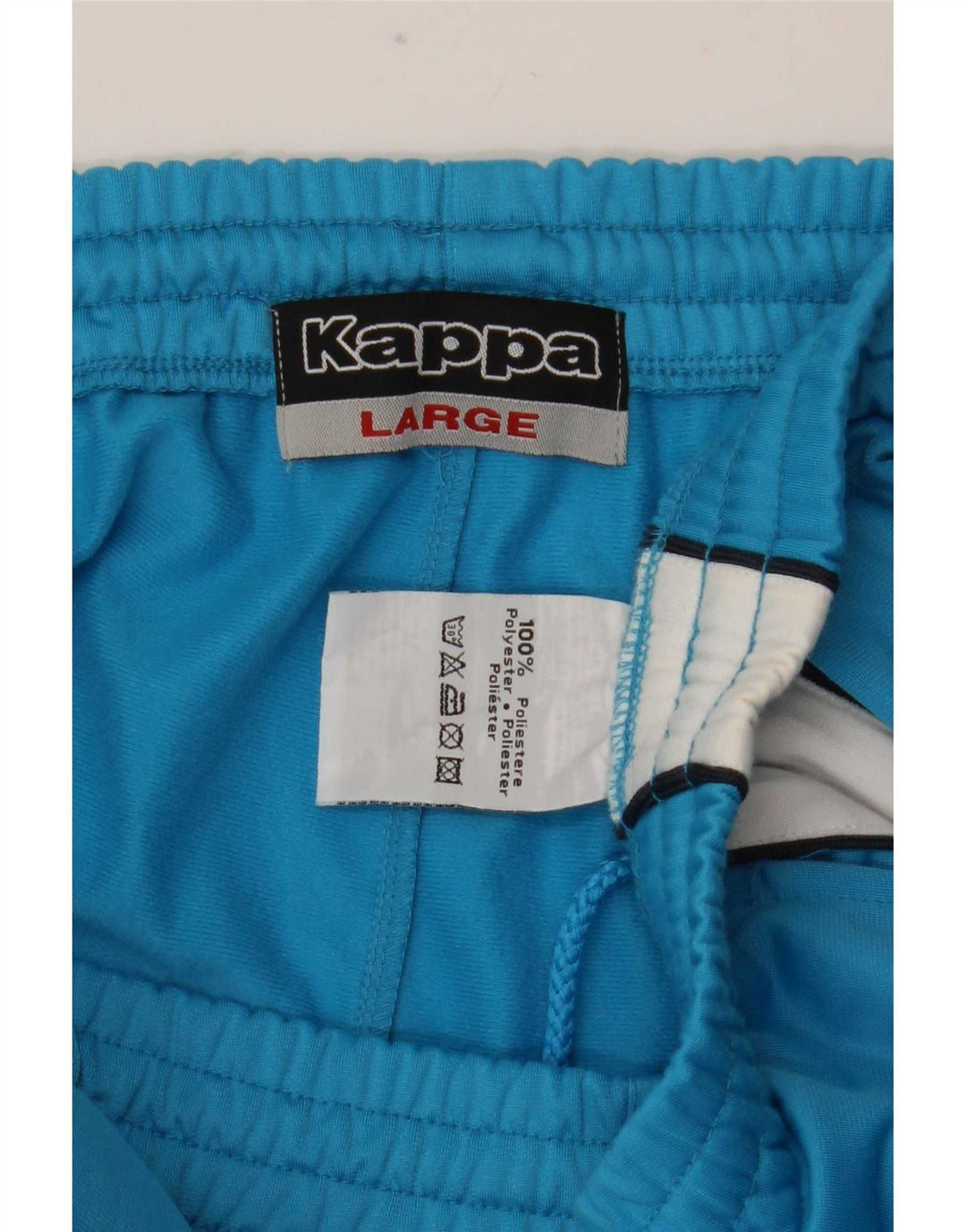 Pantaloni de trening pentru bărbați Kappa, mari, albastru, poliester color bloc