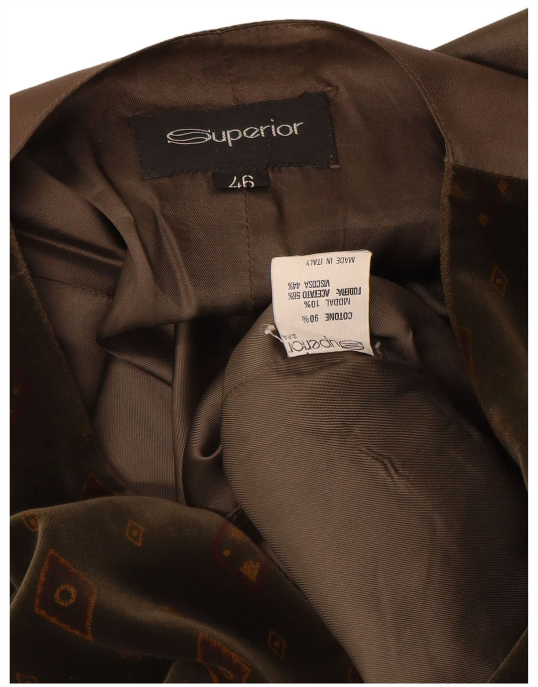 Vestă Superior pentru Damă IT 46 Mare Maro Geometric Bumbac