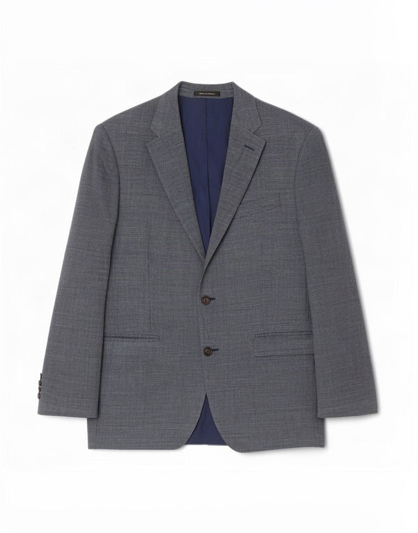 Jachetă pentru bărbați Ralph Lauren, cu 2 nasturi, cu formă obișnuită, UK 40, mare, mătase albastră