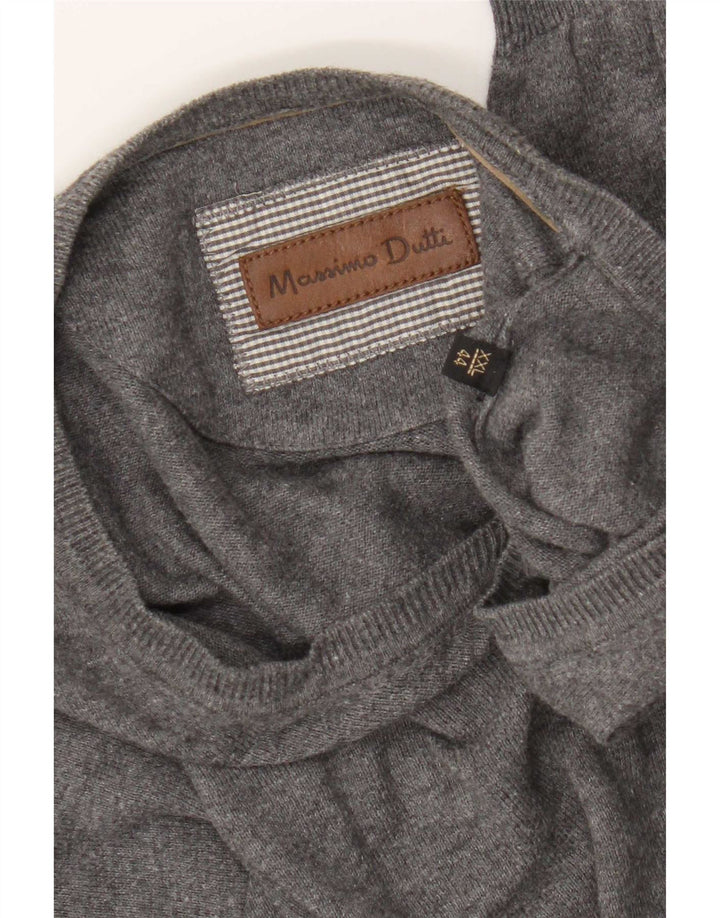 Pulover cu decolteu în V Massimo Dutti pentru bărbați, 2XL, gri