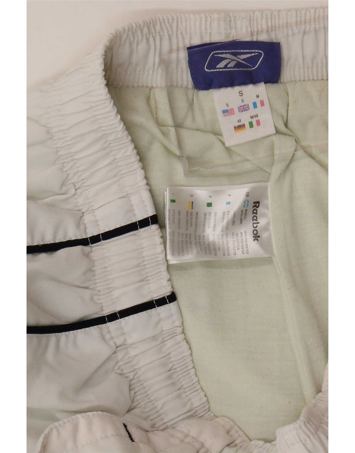 Pantaloni de trening grafic pentru bărbați Reebok Pantaloni de jogging Mici, alb, poliester