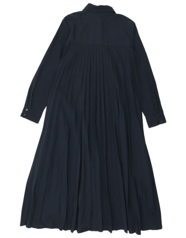 Rochie cămașă supradimensionată pentru femei Zara UK 6 XS Poliester bleumarin
