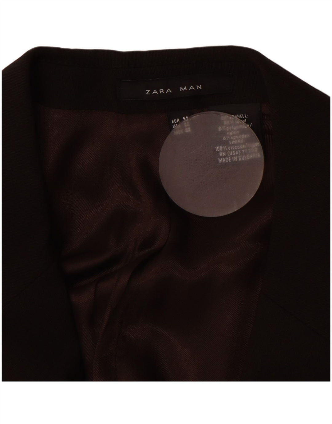 Blazer pentru bărbați ZARA cu 2 nasturi EU 54 XL Lână maro