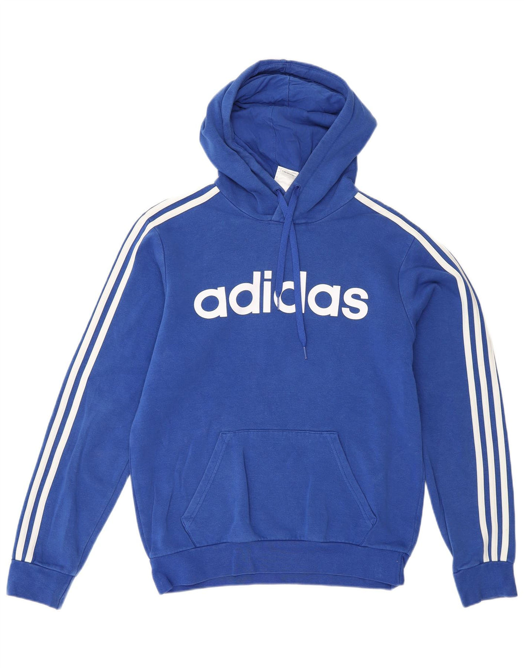 Pulover ADIDAS pentru bărbați cu glugă grafică, mic, albastru, bumbac