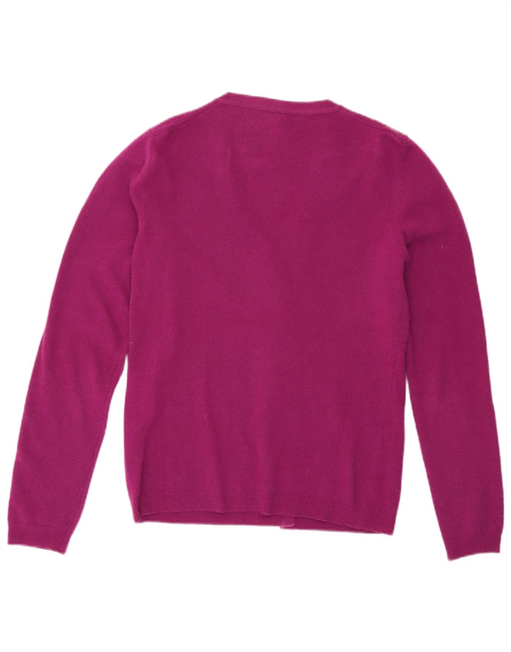 Pulover cardigan pentru femei Benetton UK 8 Small Purple Wool