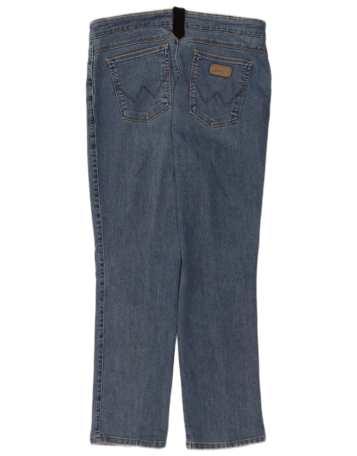Blugi drepti pentru femei Wrangler W34 L28 Bumbac albastru