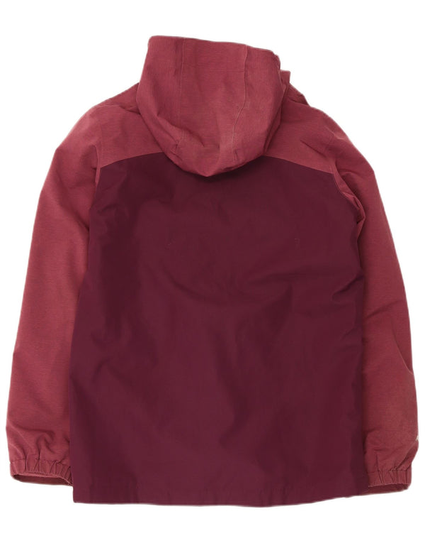 Haina de vânt cu glugă pentru fete Berghaus, 12-13 ani, color-bloc Bordeaux