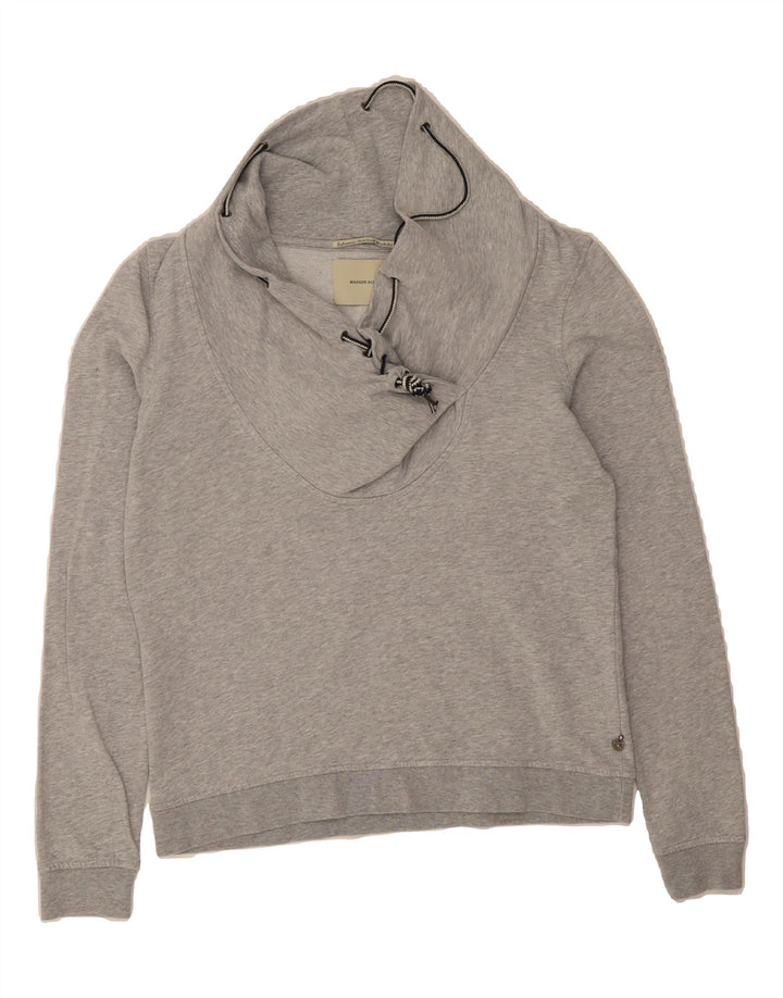 MAISON SCOTCH Womens Oversized Sweatshirt Jumper Size 1 Small Grey Vintage Maison Scotch and Second-Hand Maison Scotch from Messina Hembry 