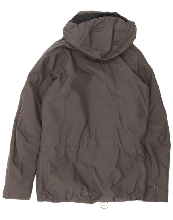 Jack Wolfskin Jachetă de vânt supradimensionată cu glugă pentru femei UK 8 Small, gri