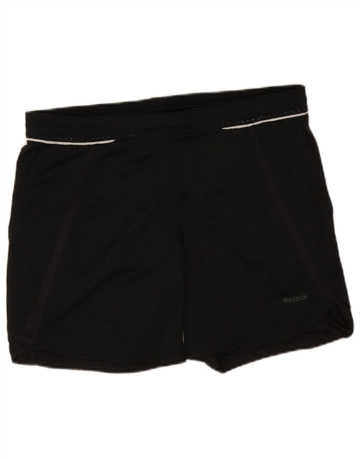 Pantaloni scurti sport Reebok pentru femei UK 8/10 Small Black Poliester