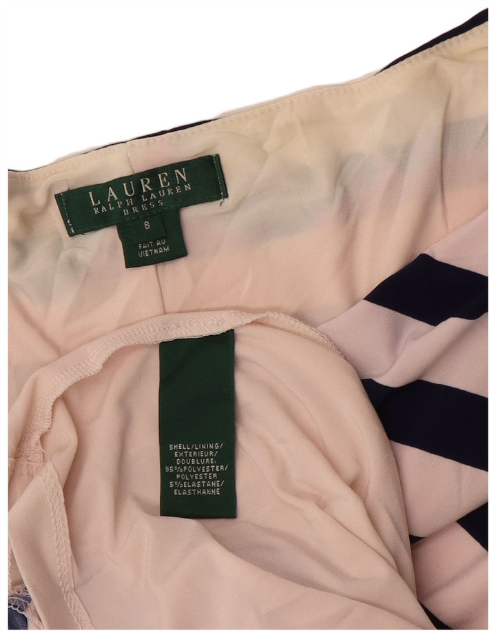 Rochie teacă fără mâneci pentru femei Ralph Lauren US 8 Medium White Striped