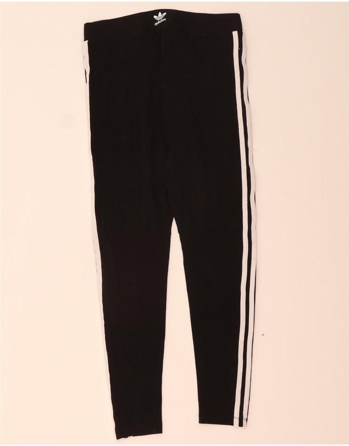Leggings pentru femei ADIDAS UK 12/14 bumbac mediu negru