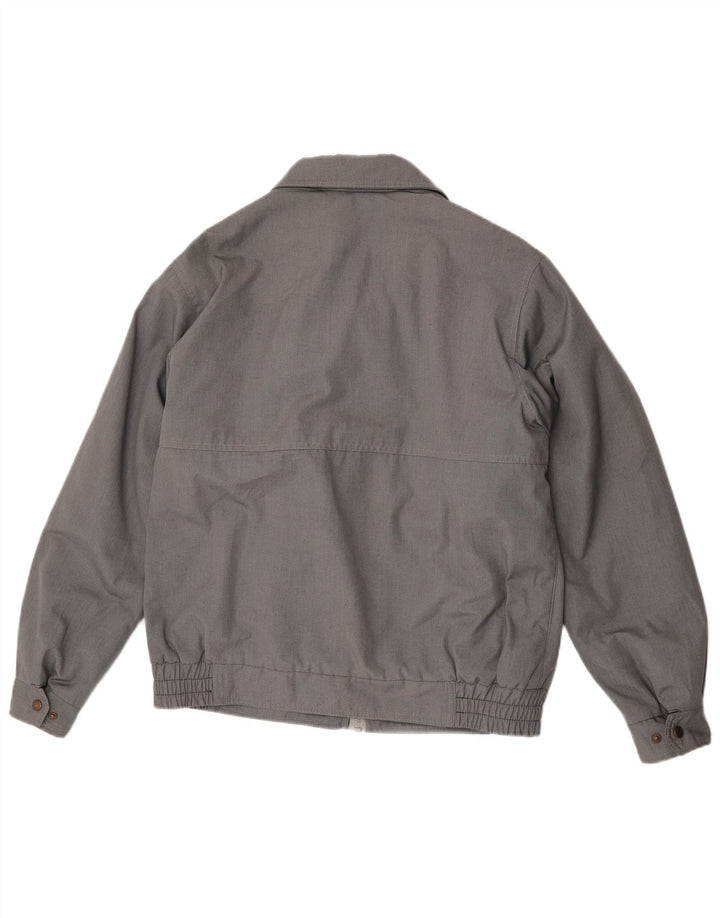 Jachetă Vintage Bomber Windbreaker pentru bărbați UK 38 Gri mediu