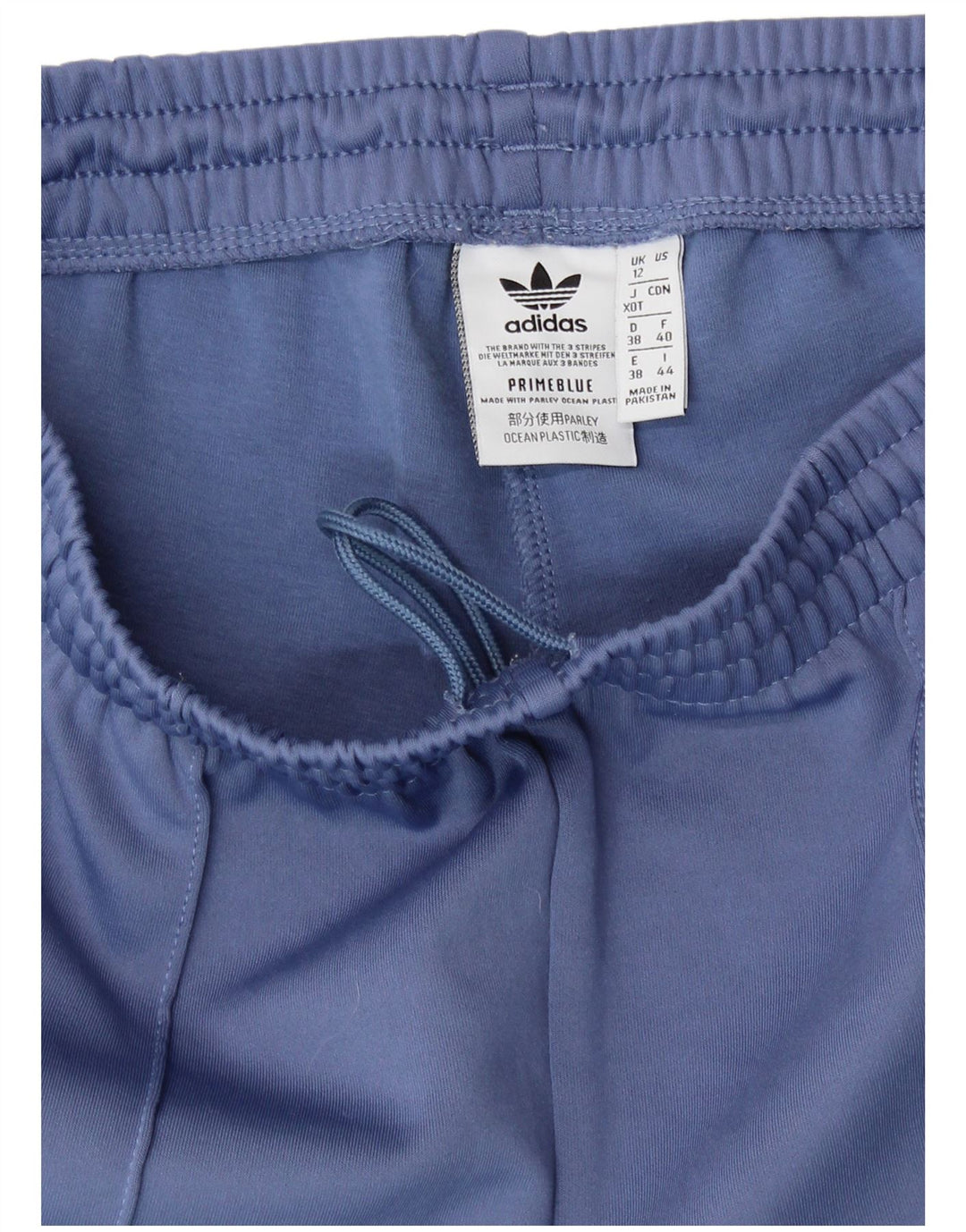 Pantaloni de trening ADIDAS pentru femei UK 12 Poliester albastru mediu